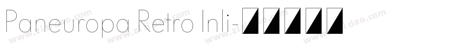 Paneuropa Retro Inli字体转换